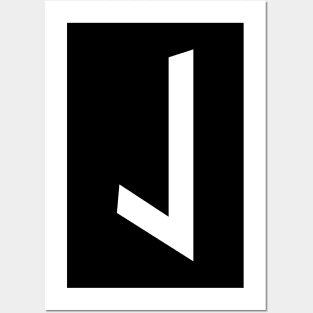 J – Greek Mythology - White Letter J Posters and Art